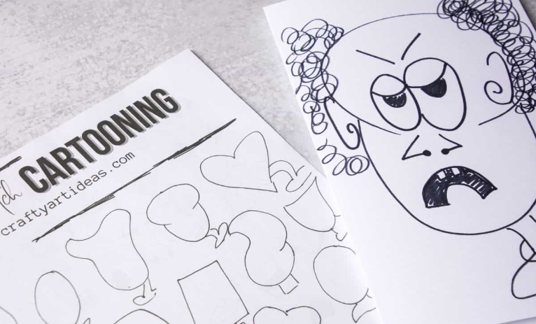 kids drawing steps
