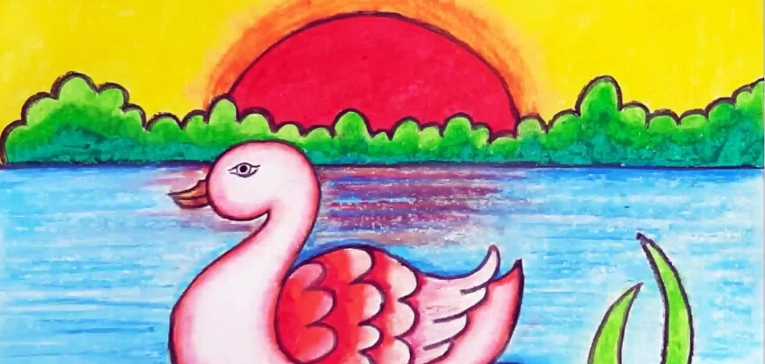 drawing for children scenery