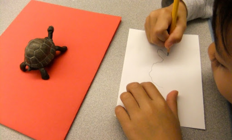 kids drawing practice