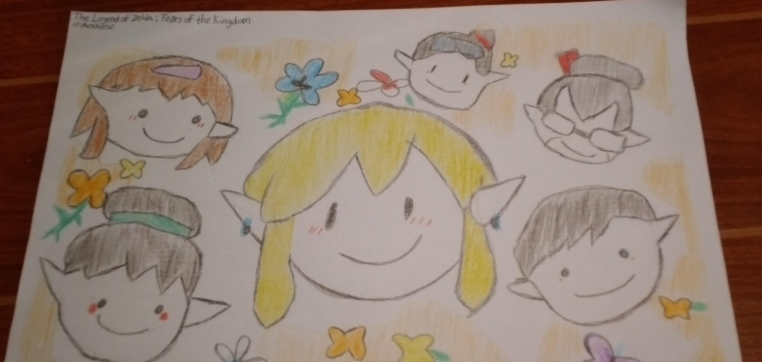 school kids drawing