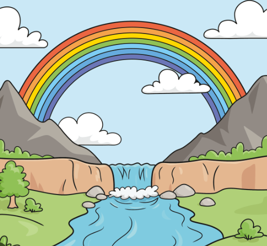 simple scenery drawings for kids