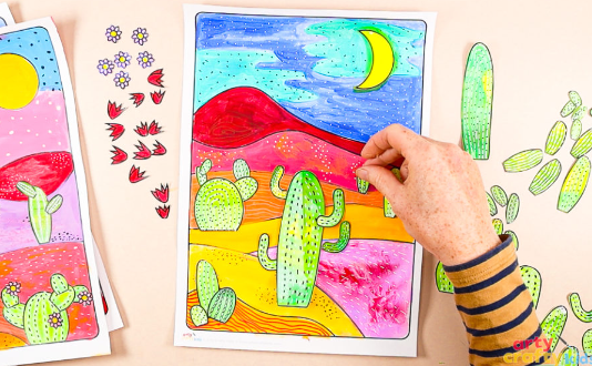 easy pictures to paint for kids