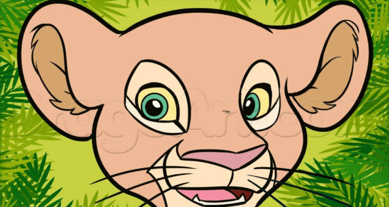 easy lion pictures to draw