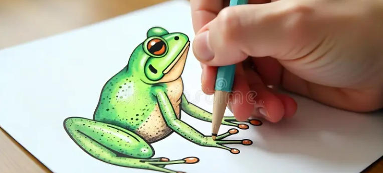 frog diagram for kids