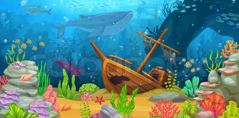 under sea pictures for drawing