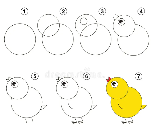 drawing for kid step by step